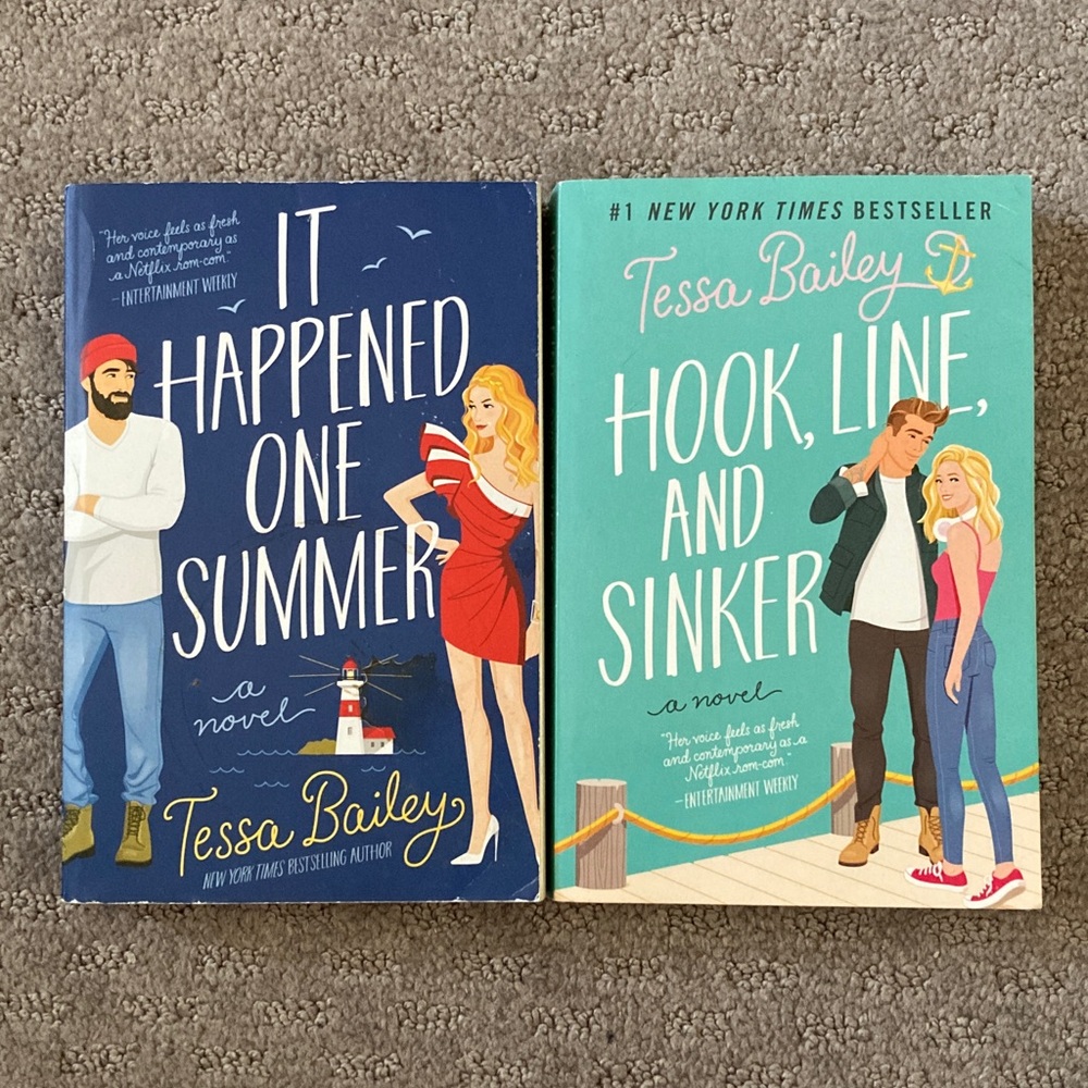 Books: "Bellinger Sisters" 2-book series by Tessa Bailey.